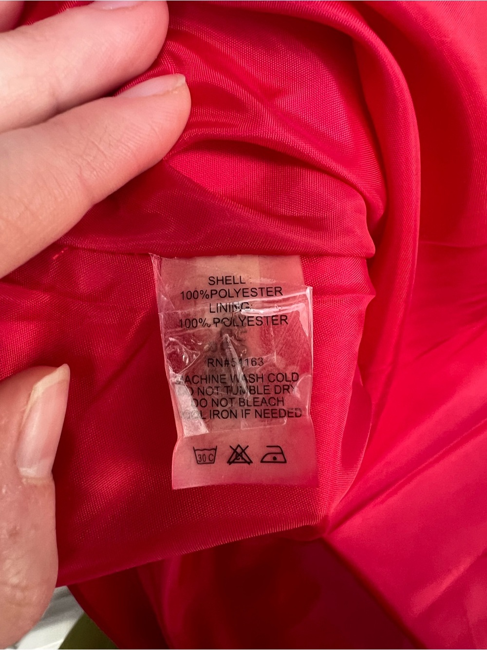 Calvin Klein Red Sleeveless Halter Neck Bodycon Dress - Picture 6 of 6